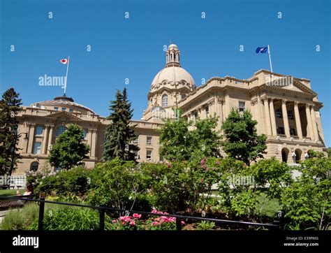 A View Of The Alberta Legislature Building As Seen From The Lois Hole
