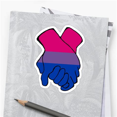 bisexual pride sticker sticker by cryingcherriez redbubble