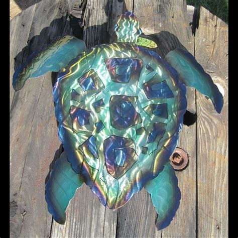 3d sea turtle wall art. Green Sea Turtle wall art with Blow Torched and Airbrushed ...