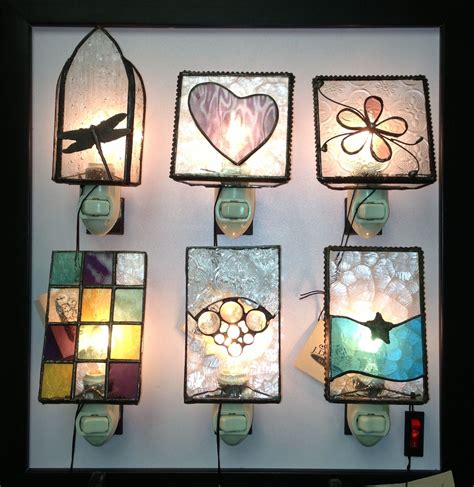 Great New Stained Glass Nite Lites Just Arrived 24 Stained Glass Glass Gallery Wall