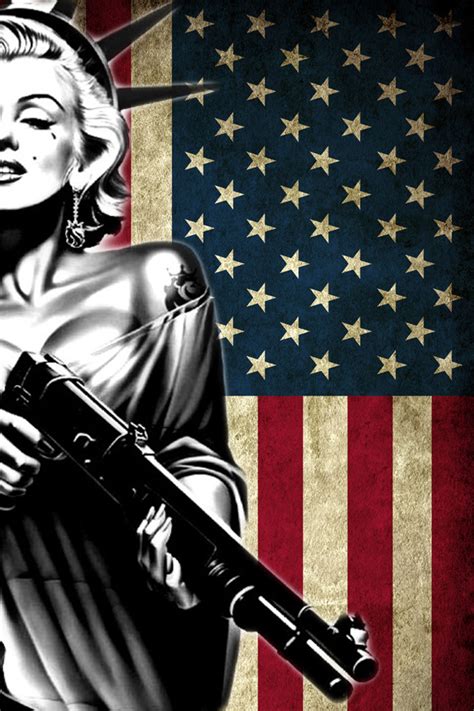 What you need to know is that these images that you add will neither increase nor decrease the speed of your computer. Marilyn Monroe with Guns Wallpaper - WallpaperSafari
