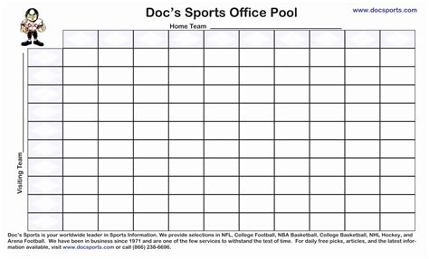 Football square templates in excel spreadsheet format. College Football Pick Em Spreadsheet within Nfl Pick Em ...