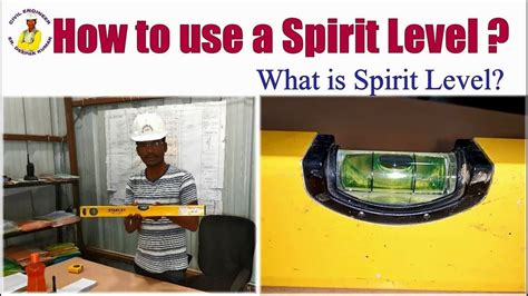 How To Use A Spirit Level What Is Spirit Level Youtube