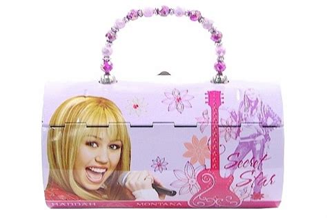 Disney S Hannah Montana Lavender Pink Secret Star Tin Lunch Box