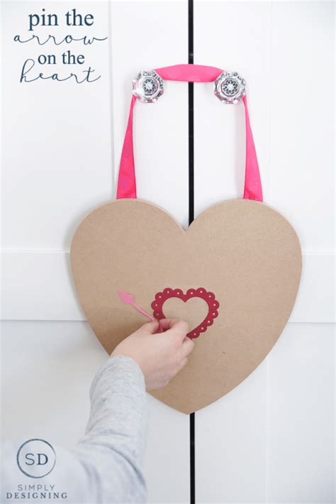 Pin The Arrow On The Heart Valentines Game