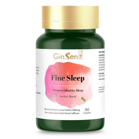 Fine Sleep Remedy By Ginsen Herbal Sleep Aid Tablets