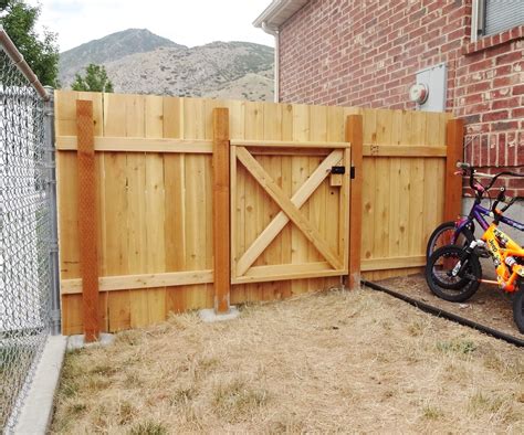 Build A Wooden Fence And Gate 14 Steps With Pictures Instructables