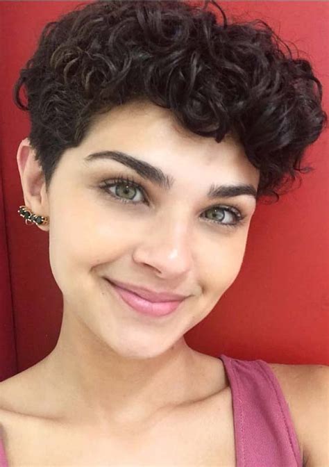 Stunning Short Curly Pixie Haircuts For Women In 2019