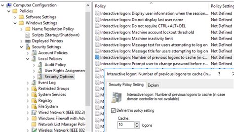 Caching Domain Logon Credentials On Windows Windows Os Hub