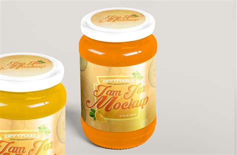 Download Free Jam Jar Mockup PSD | ZippyPixels