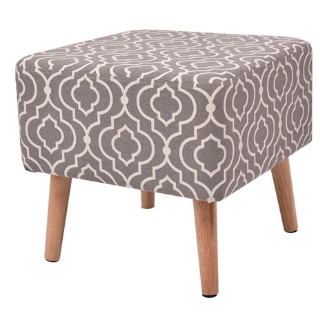 Costway Square Stool Seat Polyester Cover Home Furniture Decor W4