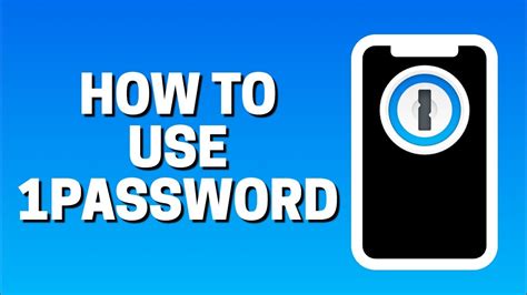How To Use 1password On Androidiphone Youtube