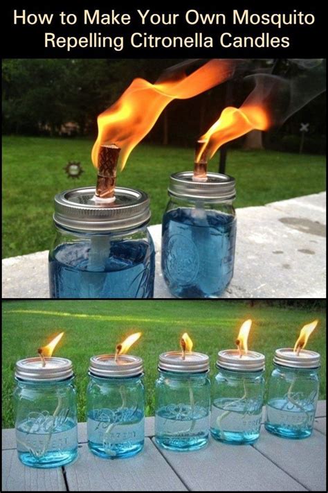 How To Make Your Own Mosquito Repelling Citronella Candles Outdoor Diy