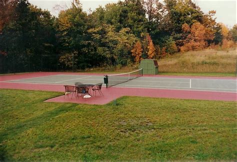 Residential Tennis Court Asphalt Court With Patio Flickr
