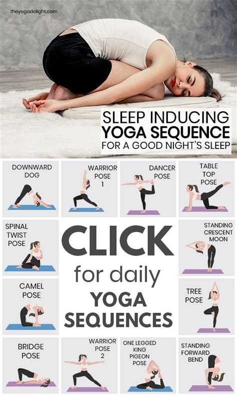Sleep Inducing Yoga Sequence For A Good Nights Sleep Bedtime Yoga Relaxing Yoga Sleep Yoga