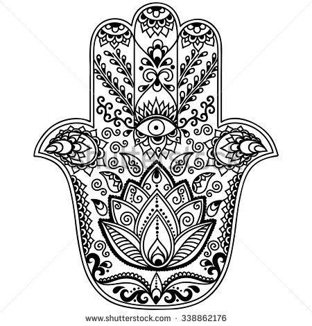 Download Hamsa Hand Coloring Page | How to draw hands, Hamsa tattoo ...