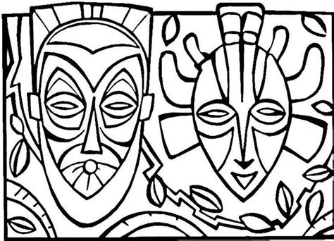Africa Coloring Pages Best Coloring Pages For Kids Máscaras