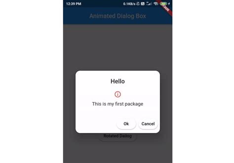 Flutter Dialog Libraries For Android And Ios