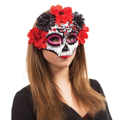 Mexican Day Of The Dead Female Mask Halloween Mask