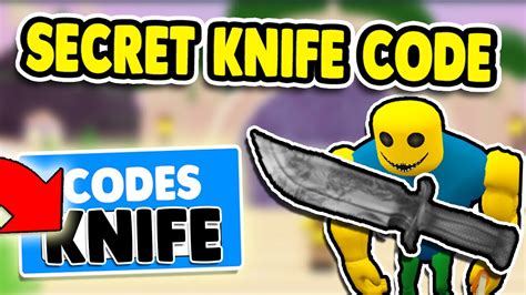 Roblox Bakon Code For A Knife Skin Youtube
