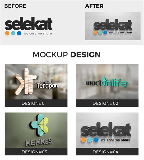I Will Make Your Logo Into 3d Professional Logo Mockup Fast Delivery