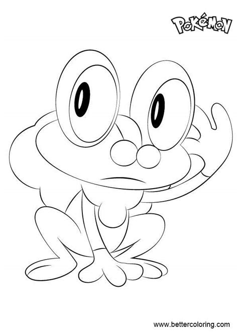 Froakie from Pokemon Coloring Pages - Free Printable Coloring Pages