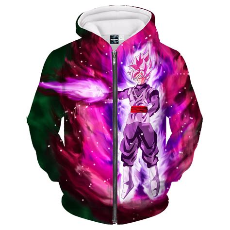 Goku hoodie | vegeta hoodies summary. Goku Black Super Saiyan Rose SSGSS Cool Zipper Hoodie ...