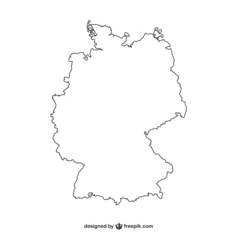 Free Vector White Germany Silhouette