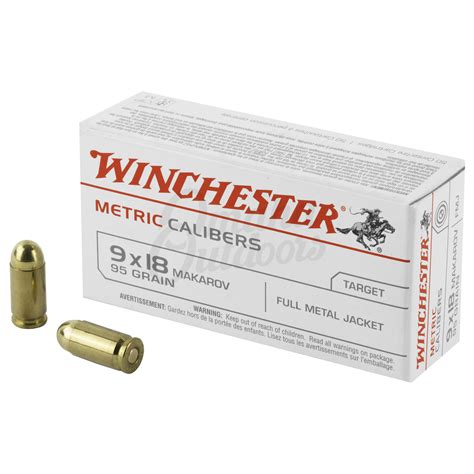 Winchester White Box 9mm Makarov 95 Grain Fmj 50 Rounds Omaha Outdoors
