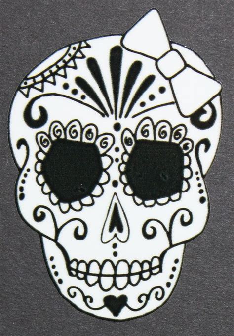 Day Of The Dead Art Girl Sugar Skull Car Sticker By Calacajoy Sugar Skull Decor Sugar Skull