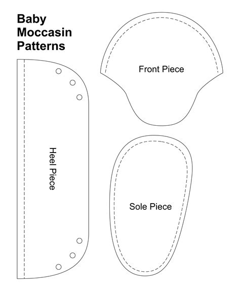 4 Best Images Of Baby Moccasin Pattern Printable Free Baby Moccasin