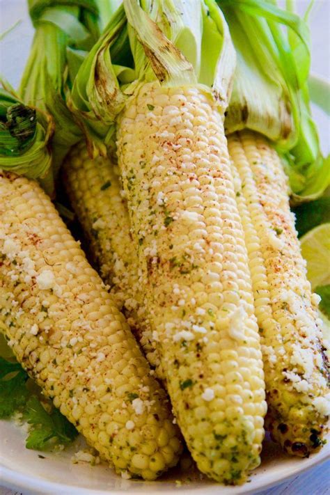 Elote corn (mexican street corn). Grilled Corn - Mexican Chile Lime Elotes close | Grilled corn, Mexican street corn recipe, Elote