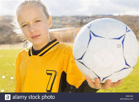 Soccer Player Holding Ball Hi Res Stock Photography And Images Alamy