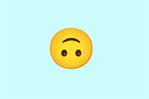 what does the upside down face emoji mean in whatsapp