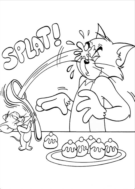 Printable Colouring Pages Tom And Jerry Tom And Jerry Coloring Pages