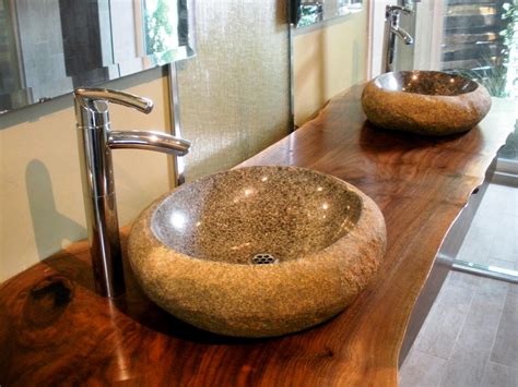 Also the pop of wall color. Stylish and Diverse Vessel Bathroom Sinks