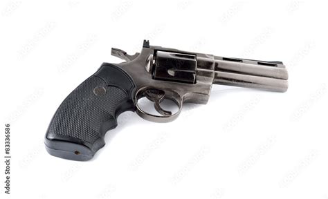 Toy Gun 357 Magnum Revolver On White Background Stock Photo Adobe Stock