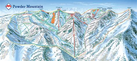 Trail Map Powder Mountain Trail Maps Utah Skiing Ski Resort