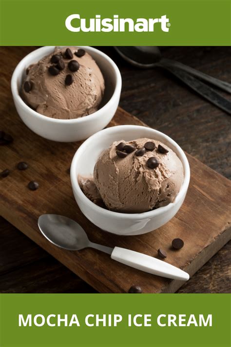 The secret is the custard that you make prior to adding it to the ice cream maker. Mocha Chip Ice Cream for dessert anyone? #icecream #mocha ...