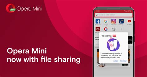Also, opera mini's performance increased along with the new release, offering you faster page loading and improved download speeds. Opera Mini ottiene la condivisione di file offline su Android