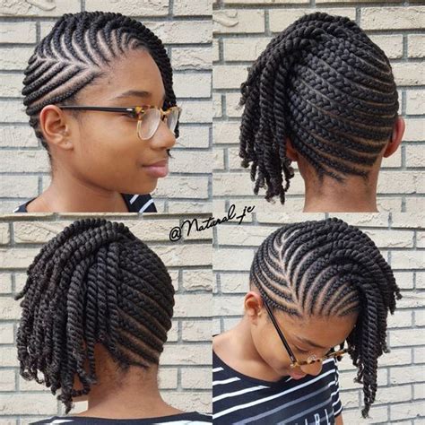 Cornrow hairstyles cornrows for natural hair growth. Ten Natural Hair Winter Protective Hairstyles Without ...