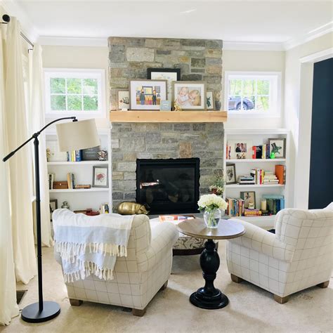Fireplace With Built Ins And Windows On Each Side Fireplace World
