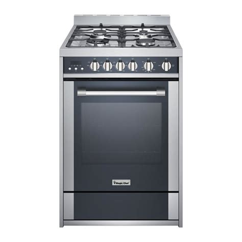 Magic Chef 24 Inch Freestanding Gas Range Stainless And Black