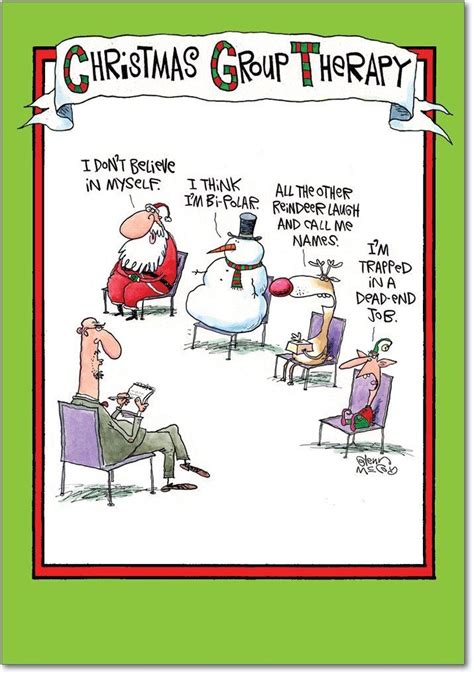christmas group therapy group christmas jokes christmas cartoons funny christmas cards