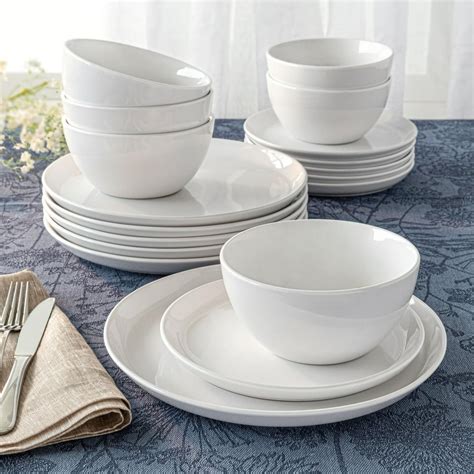 Better Homes And Gardens 18 Piece Porcelain Collins Modern Dinnerware Set