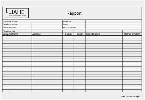 Muster rapportzettel laden / kostenlose rapportzettel vorlage zum download : Muster Rapportzettel Laden : Excel Vorlage Archive ...