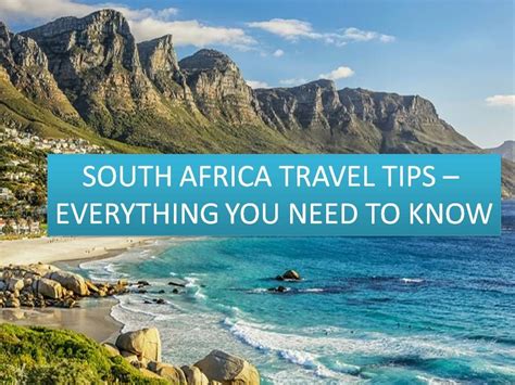Are You Planning To Visit South Africa Then You Should Know Everything
