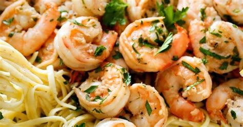 Saute two minutes or until shrimp are barely pink and/or garlic. 10 Best Garlic Shrimp Scampi with Angel Hair Pasta Recipes