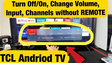Tcl Smart Tv How To Turn Off Change Source Volume Channels Without