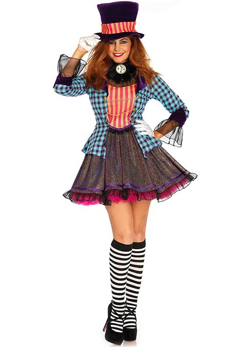 mad hatters tea party costumes female mad hatter women s mad hatter costume circus outfits